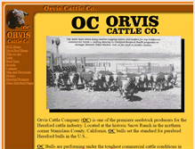 Tablet Screenshot of orvisranch.com
